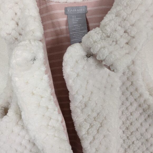 Tahari Cream Faux Fur Toddler Girl Vest Size 5 - Picture 4 of 8